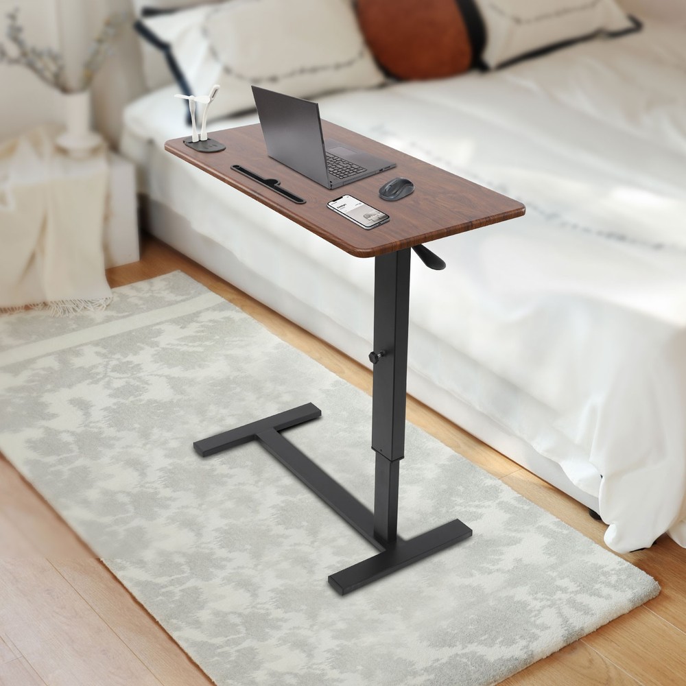 C-shaped Mobile Laptop Table, Mobile Bedside Table, Adjustable Side Table