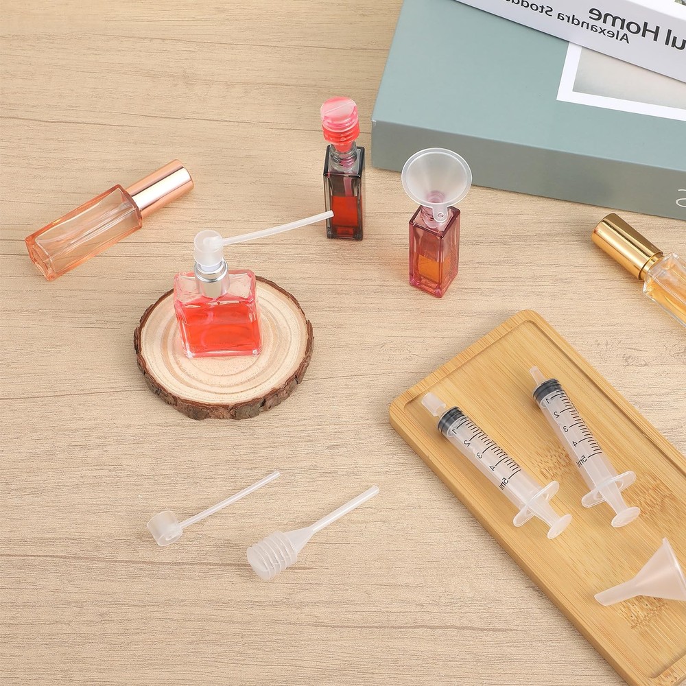 Wanmu 8 Pcs Perfume Refill Tool Kit, Plastic Clear Dispenser