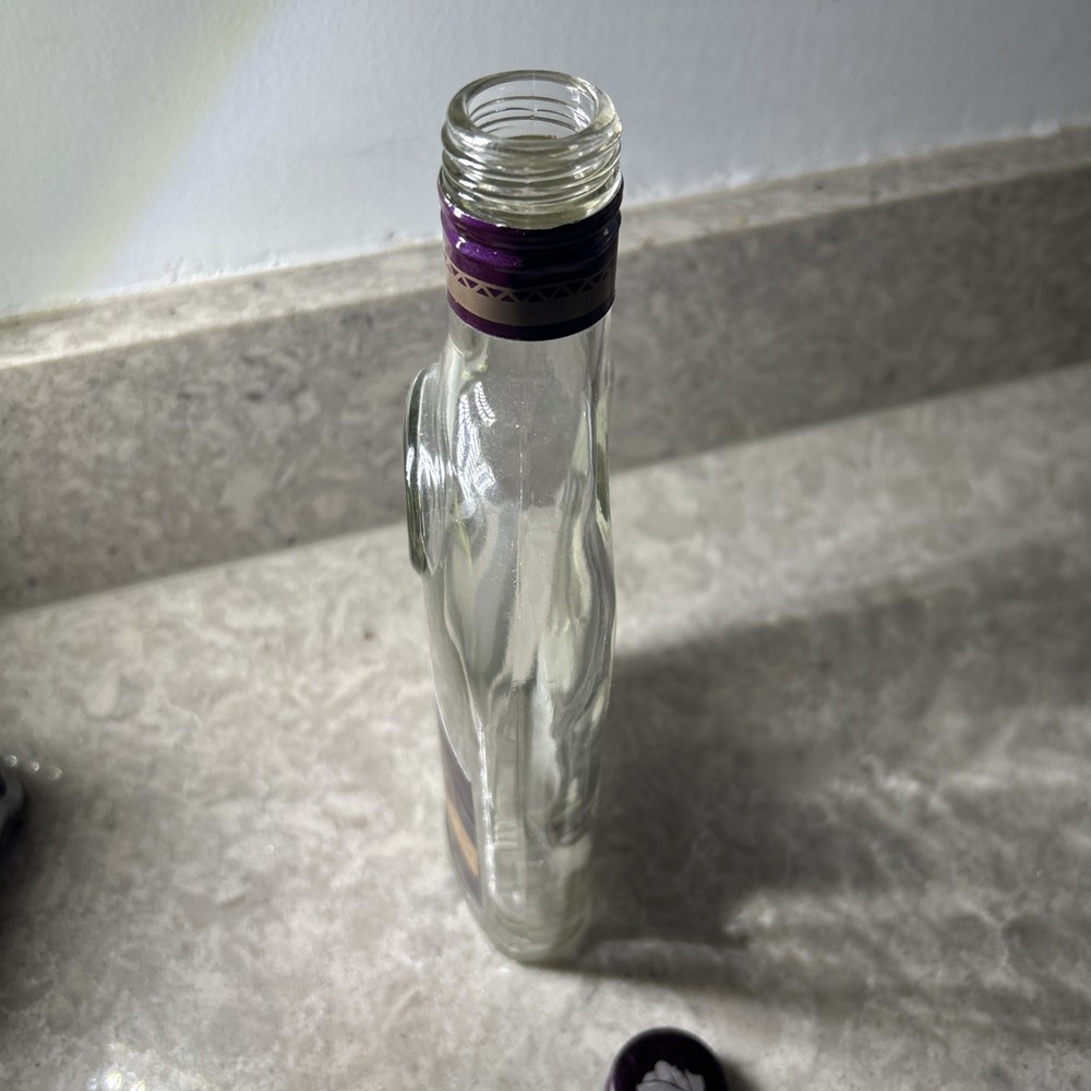 EMPTY COURVOISIER COGNAC 350ml CLEAR GLASS BOTTLE