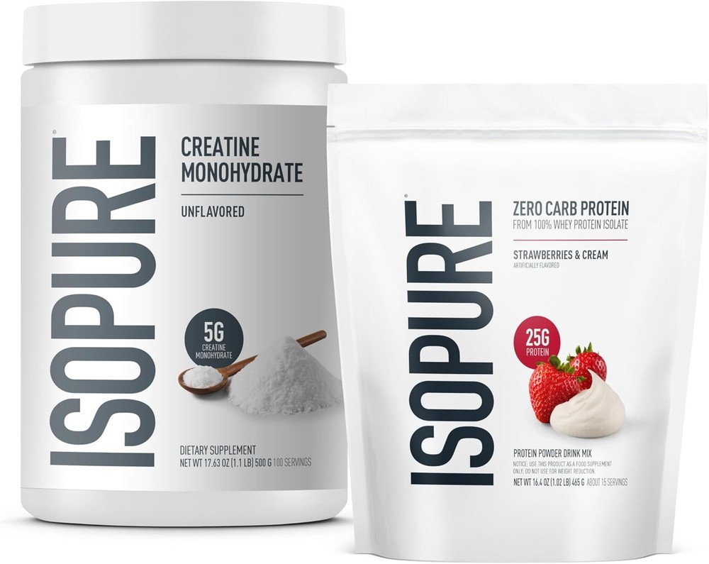 Isoe Bundle of Zero Carb  e Whey Isolate Protein Powder,