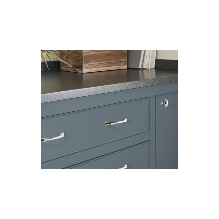 Amerock Vaile Collection Pull Polished Chrome 3-3/4 in. Cabinet Handle - 10 Pack