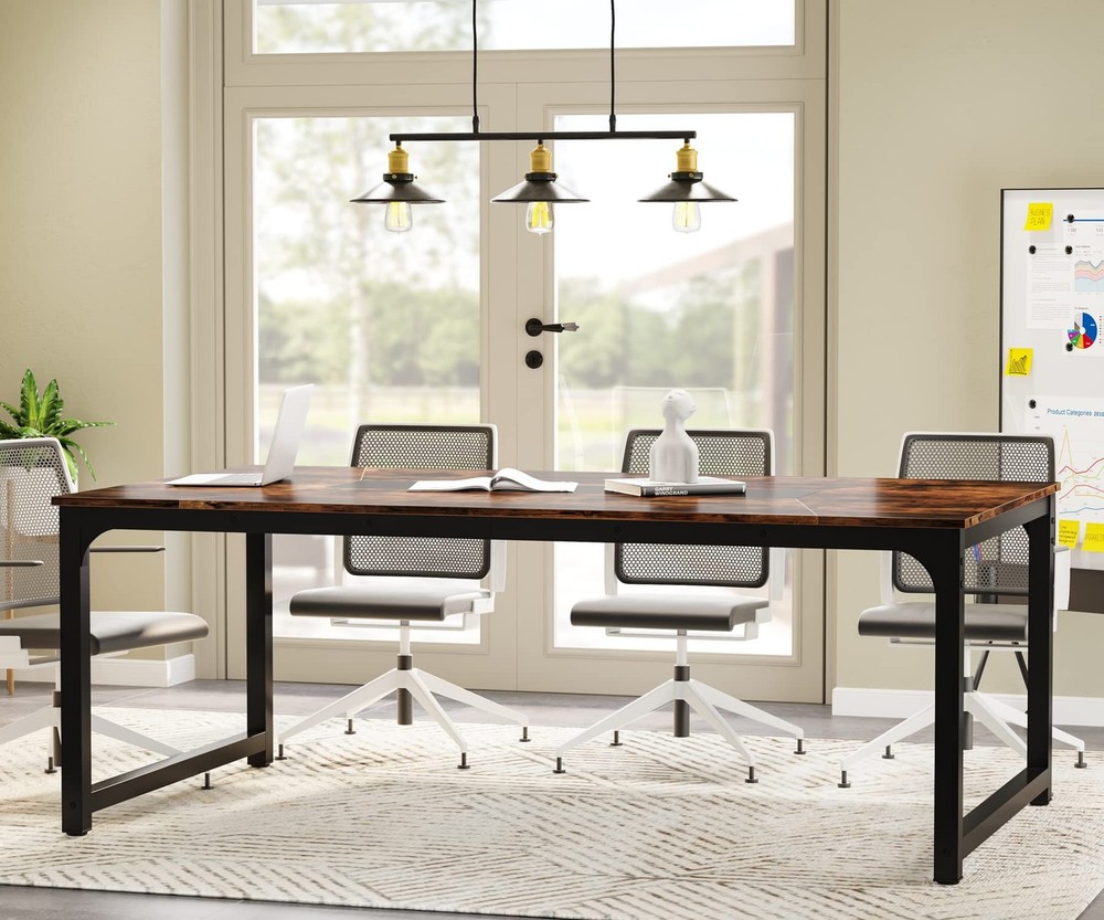 Conference Table 6FT Meeting Seminar Table Rectangular Meeting Room Table