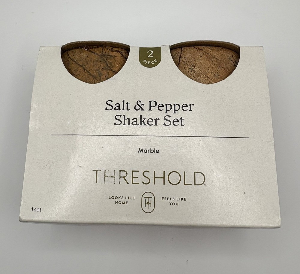 Threshold Marble Salt & Pepper Shaker Set Natural Stone Target Kitchen Decor