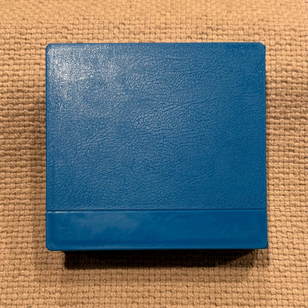 Vintage SRW Micro/5 Disk Diskette ComPak Case Blue Plastic Cover Spine