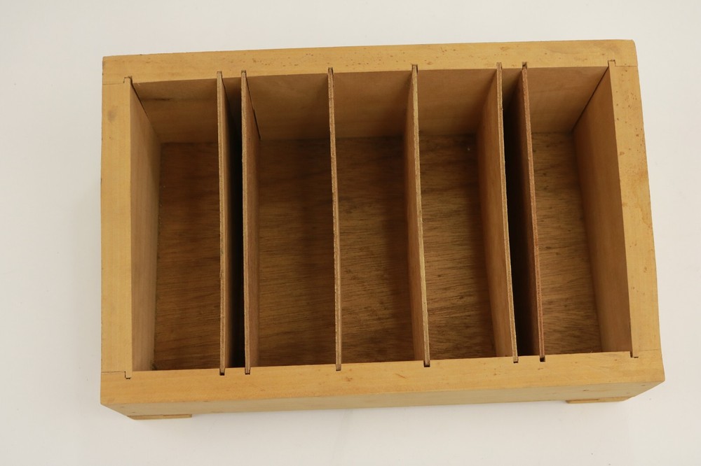 Vintage Original Camera Assistant Front Wooden Box for Accessories Tools