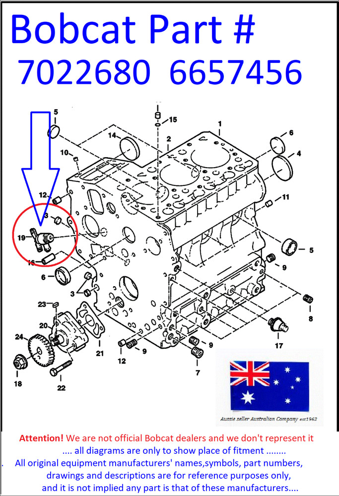 fits Bobcat Crankcase Drain Cock Bleeder Valve Tap 7022680 E08 E10 E14 E16 E17