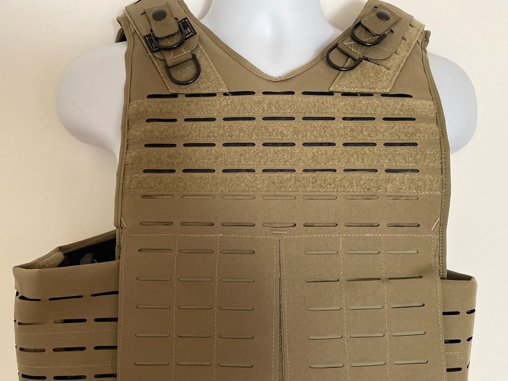 PROTECH Tactical Plate Rack Carrier AWS VCS 10X12 Large Tan Webless