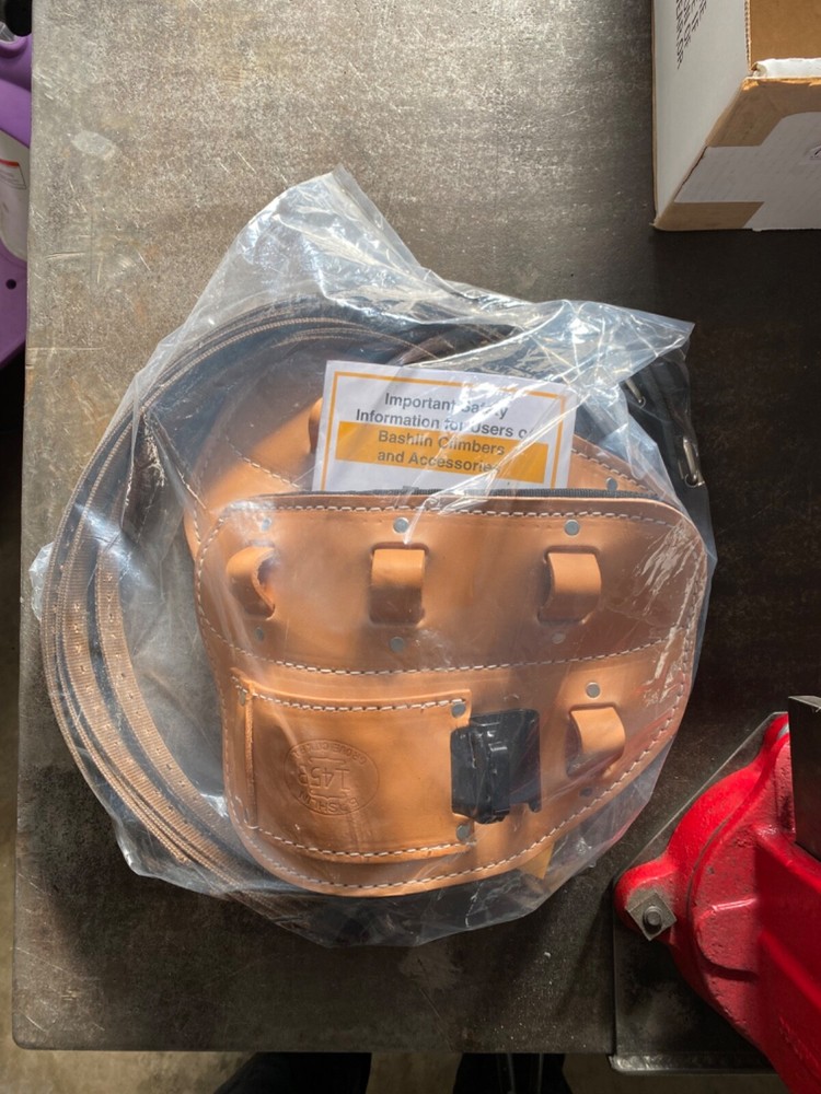 Tree Climbing Spike/ Spur Pair Leather Pads Replacement New