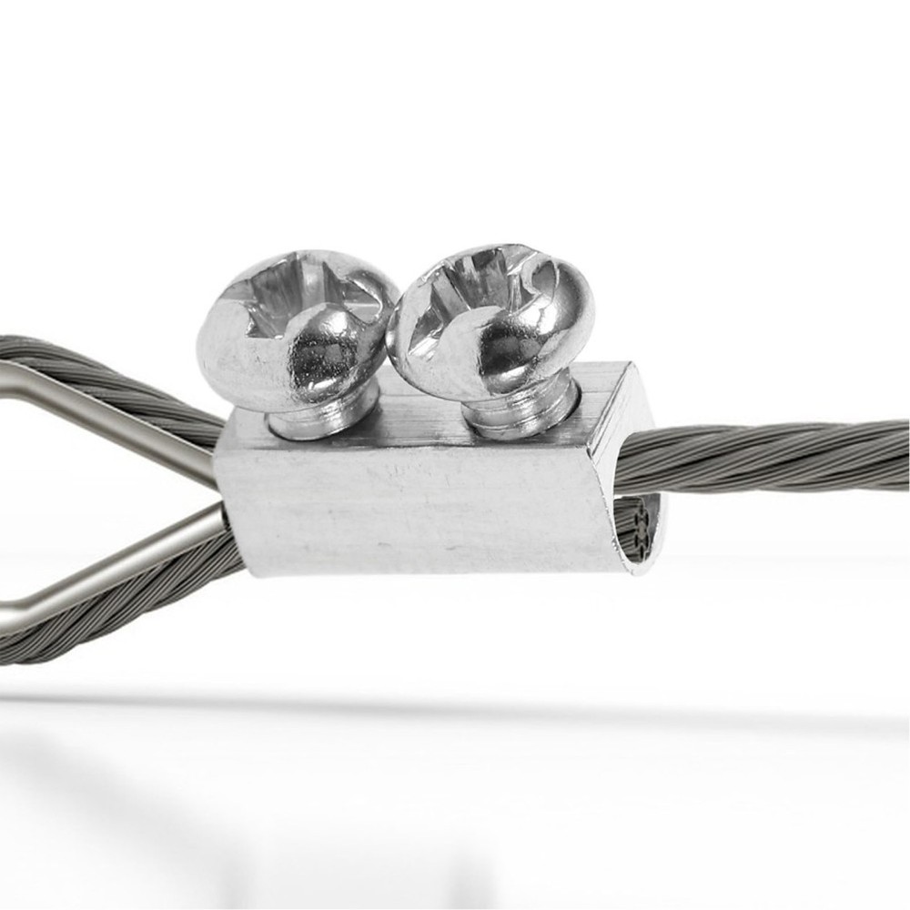 30pcs Wire Rope Locking Buckle - M3 3mm Adjustable Clamp Holder for Hanging