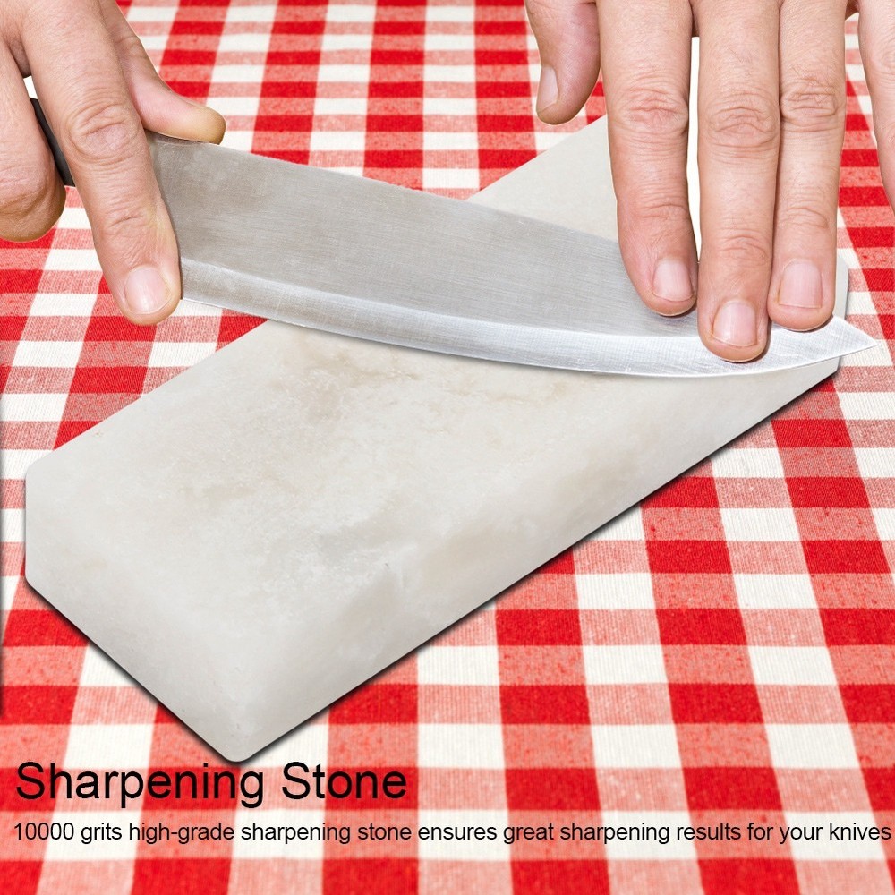 (White)10000 Grid Mini Sharpening Stone Grindstone Sharpener Knife Polish WT