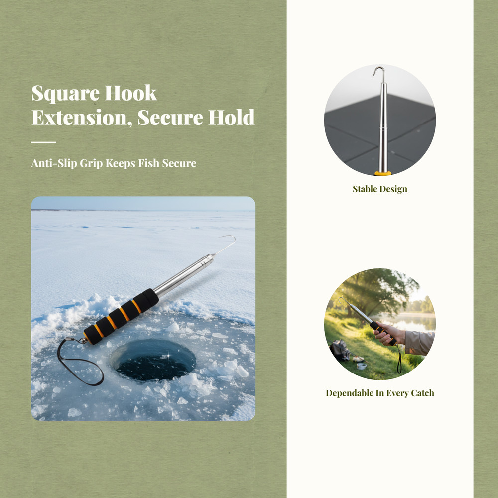 Stainless steel telescopic snake catcher