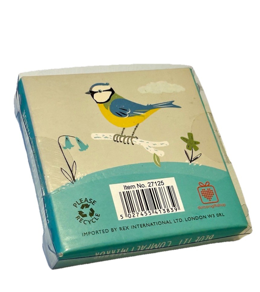 Rex London Mirror Compact Blue Tit Bird