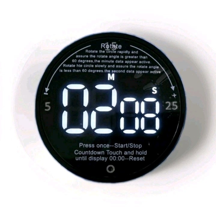 JUNVIL JW-3102 Digital Kitchen Timer – Large LED Display, Magnetic Back,...