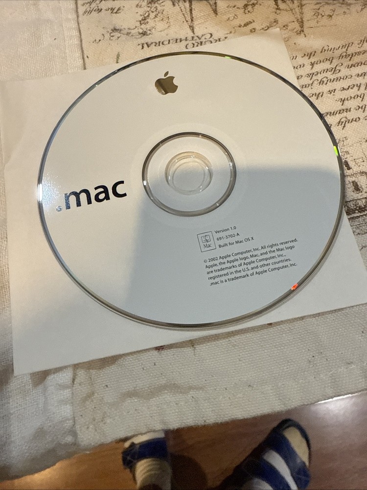 2002 Macintosh Mac .Mac Software Installation CD Version 1.0 Built For OS X