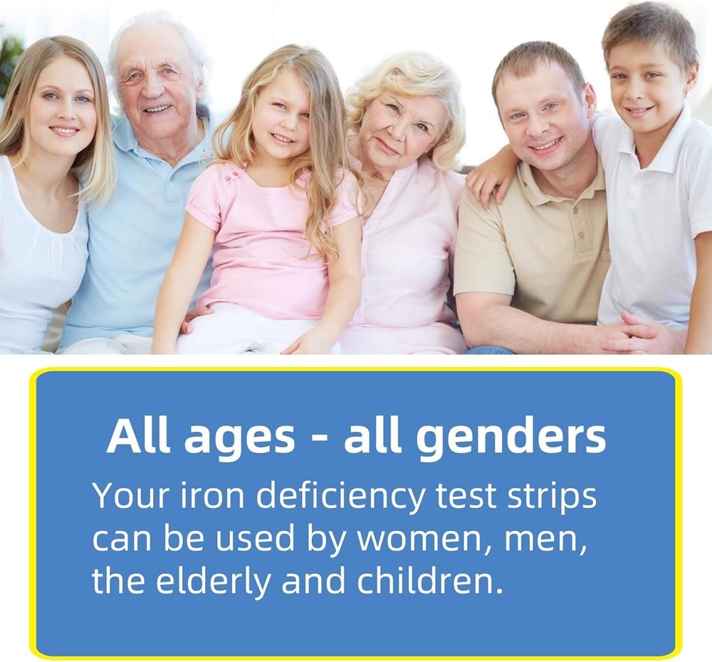 Iron Deficiency Home - 1 Count, Accurate Results without Lab Visits