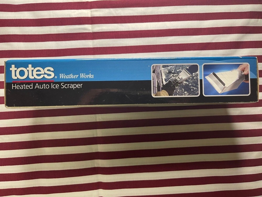 Totes - Weather Auto Ice Scraper with Power Cord and Flash light 