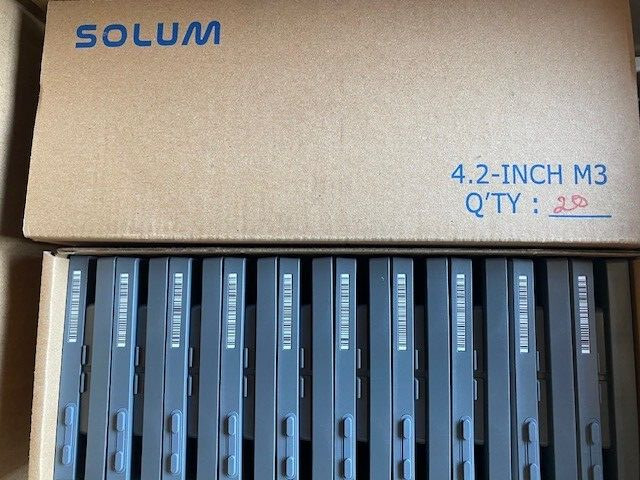 (20 PACK) Solum M3 4.2" Newton BWR Electronic Shelf Labels