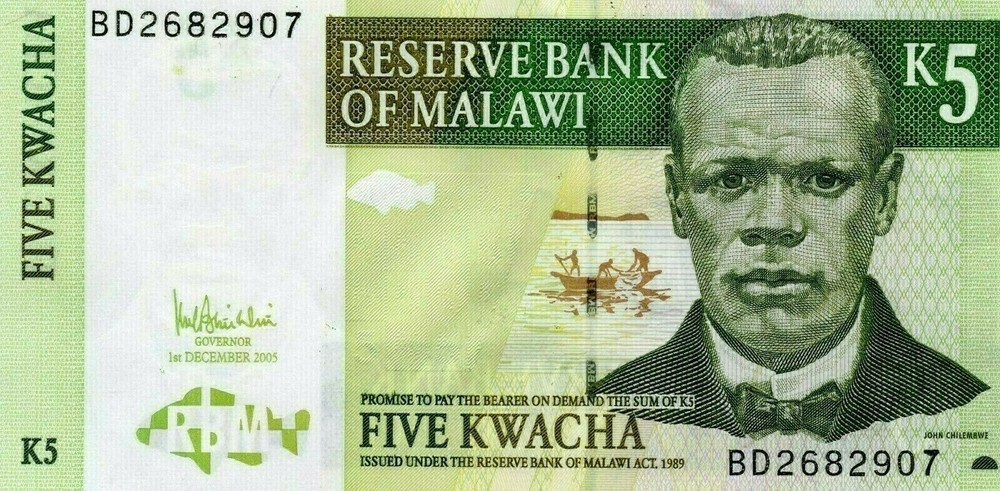 Africa Malawi: 5 Kwacha, 2003