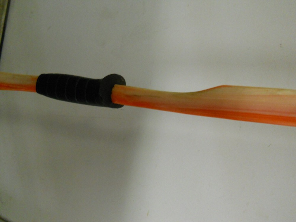 Locksley 0333 Archery Bow 54" Orange & White Striped NO String