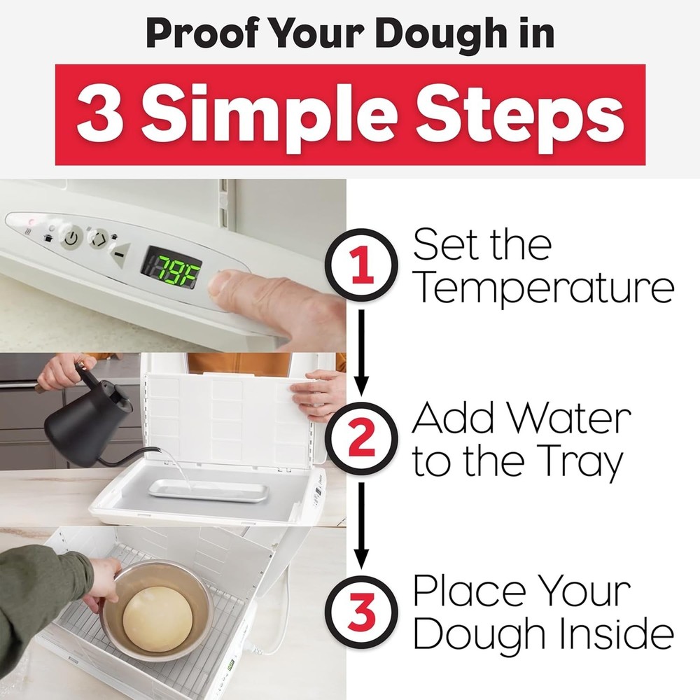 Slow Cooker Proofer with Water Tray for Humidity Control and Dough Fermentation