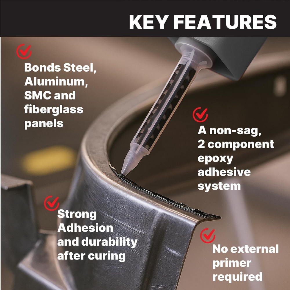 Maxi-Bond Multi-Purpose Panel Adhesive Metal, Part Epoxy Adhesive, Non-Saggin...