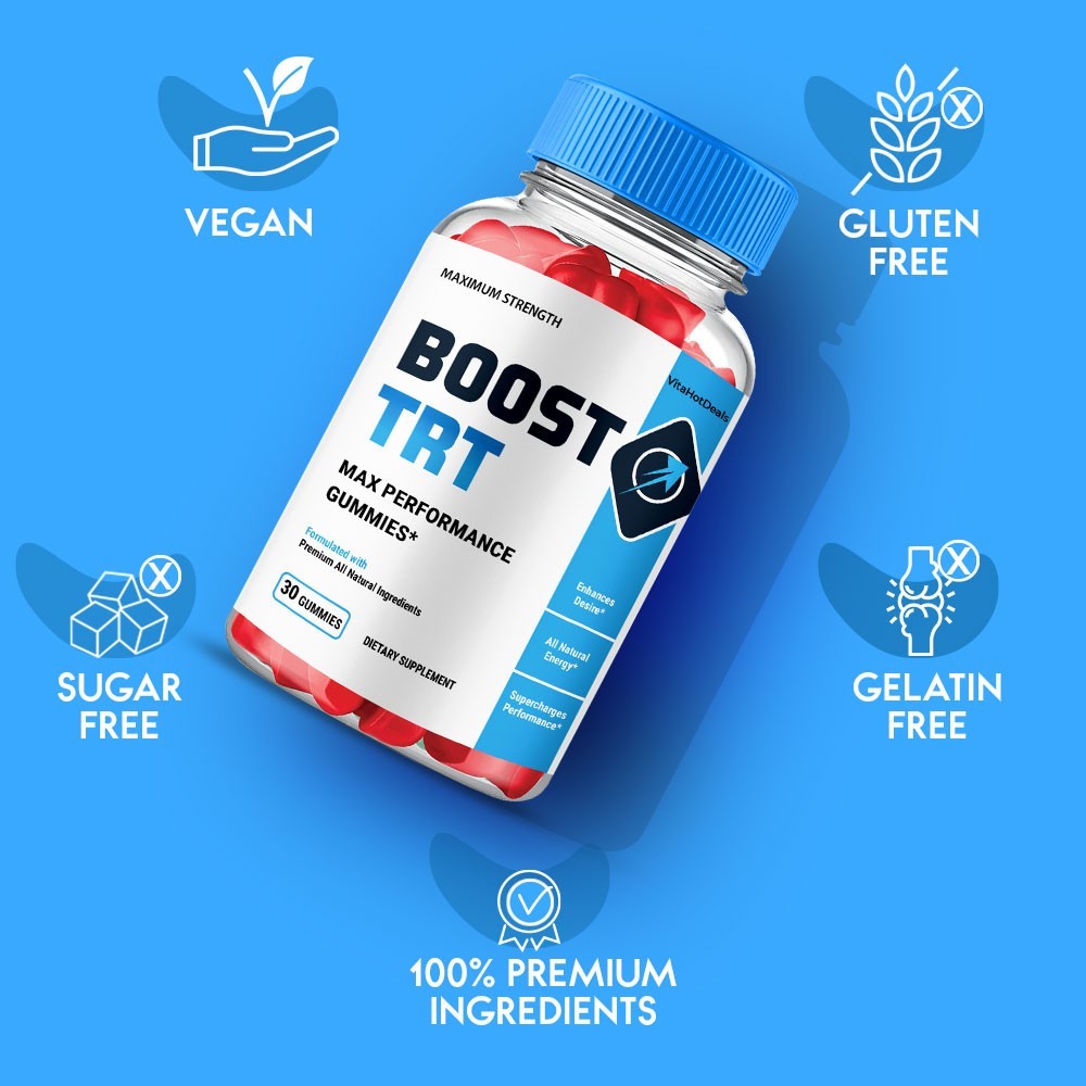Boost TRT Gummies, Max Strength All Natural Supplement BoostTRT (2 Pack)