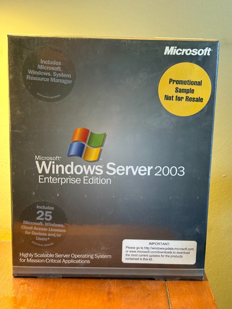 Microsoft®Windows Server 2003 Enterprise Edition • NEW • Sealed
