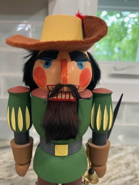 Vintage Erzgebirge German Nutcracker With Sword