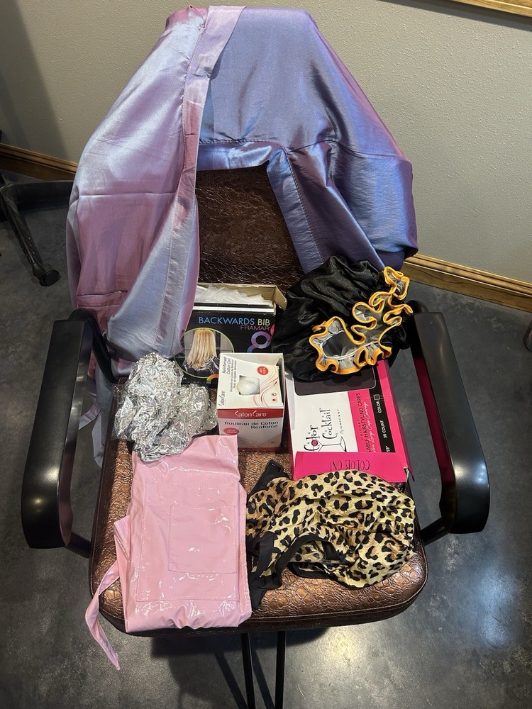 Salon Capes, Aprons, Caps, And Misc
