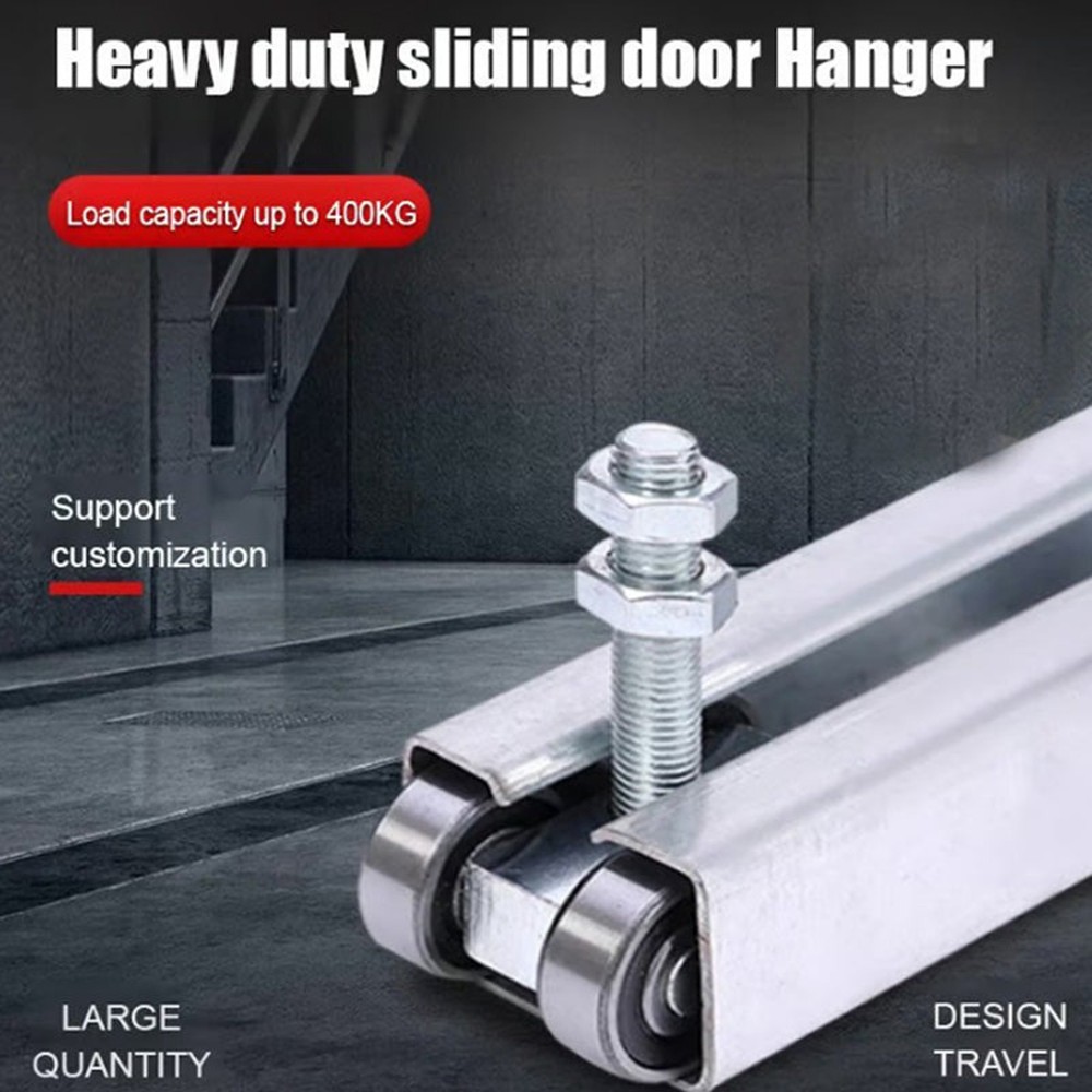 4 Wheel Barn Door Rollers Trolley Assembly Roller Heavy Duty Sliding Smooth