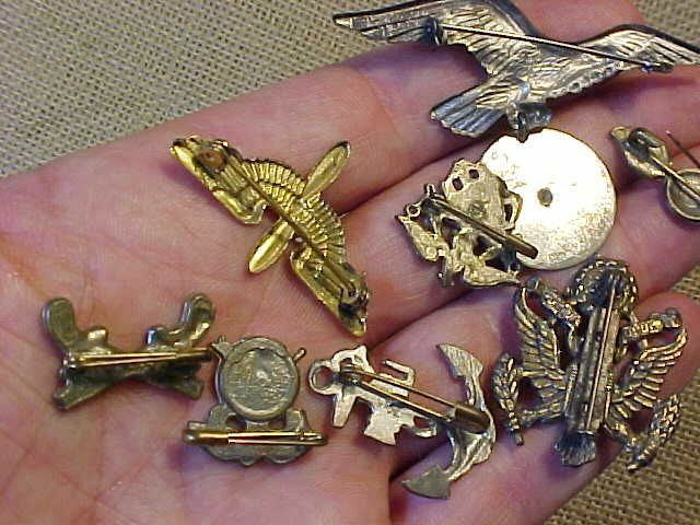 ORIGINAL WWII HOMEFRONT PIN LOT - ONE STERLING