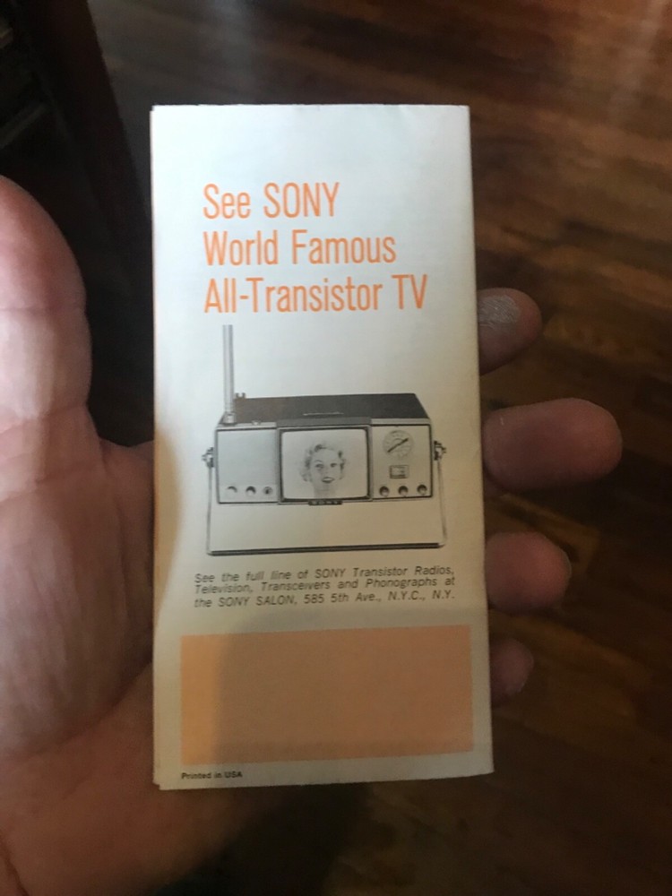 Vintage original Sony Brochure Transistor Radios phonograph transceiver