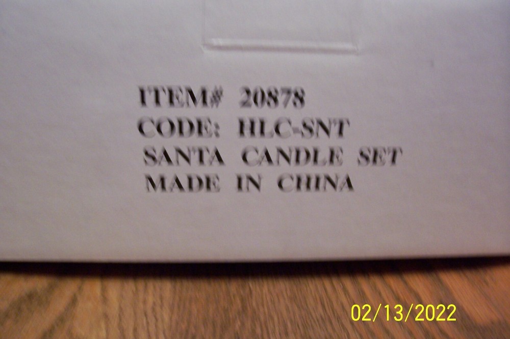 Santa Candle Set - NIP