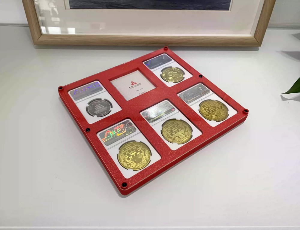 5 Grids Colored Display Frame Case Box For NGC Holder + Pic or Cert. Grid