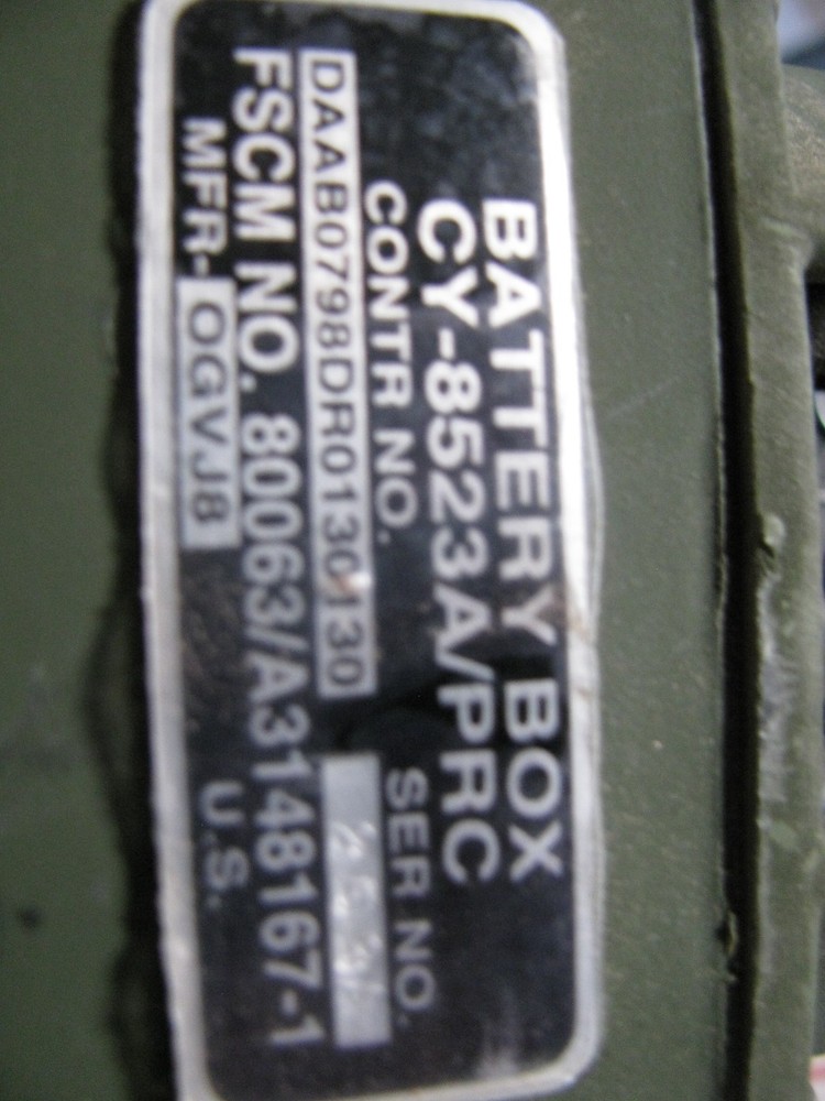 BATTERY BOX CY-8523A/PRC SINGARS