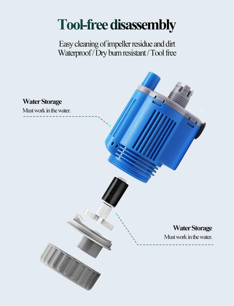 Powerful Submersible Aquarium Maintenance Tool - Adjustable & Multi-Functional
