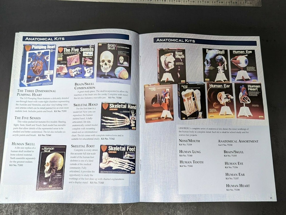 1995 LINDBERG MODELS CATALOG CATALOG *VG-COND*