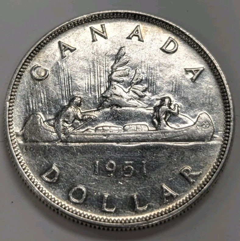 1951 Canada silver Dollar T325