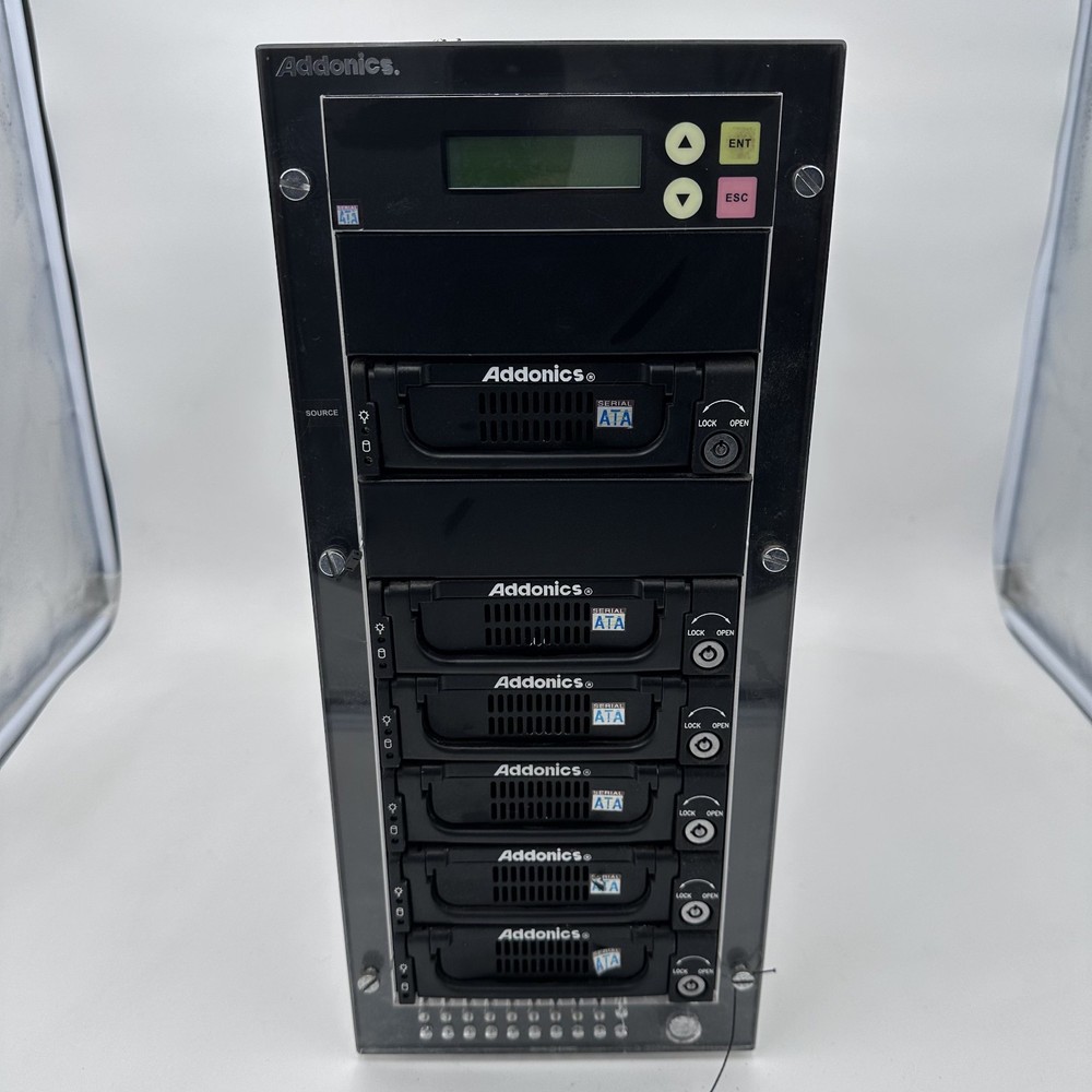 Addonics Hard Drive Duplicator HDUSI5TDR 5:1 Locking with Key