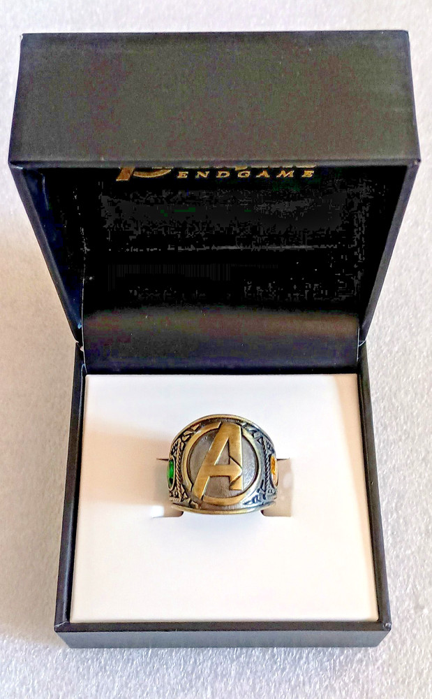 Marvel Avengers End Game Infinity Stones Class Ring Size 10 New NOS 2019 Box