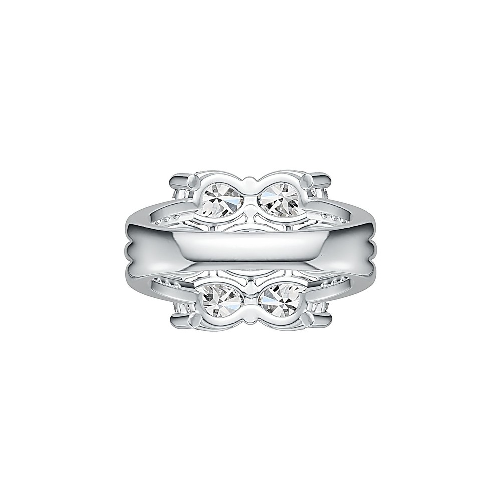 Sterling Silver Semi Mount Ring Setting Oval OV 7X5mm Split Shank