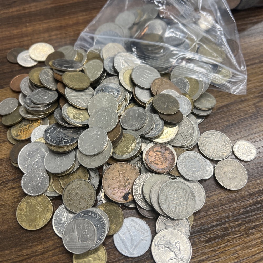 One Pound Mixed World Coins . Good Quality!