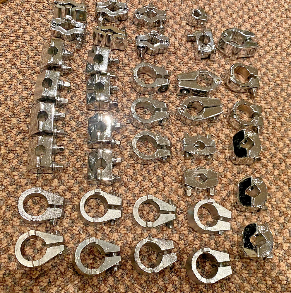 Chrome Drum Clamp Memory Locks Lot