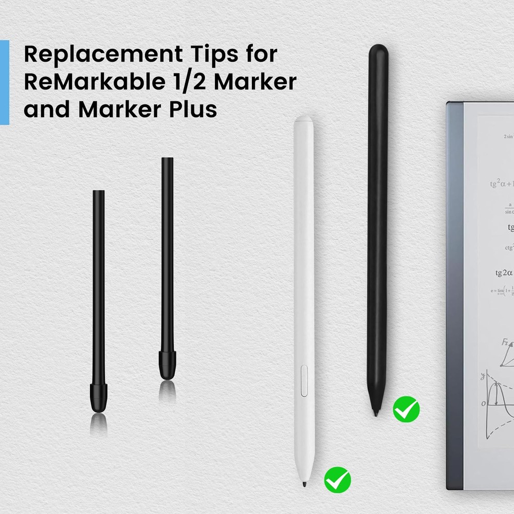 10PCS Replacement Tips for Remarkable 2, Durable Pen 10pcs, Black