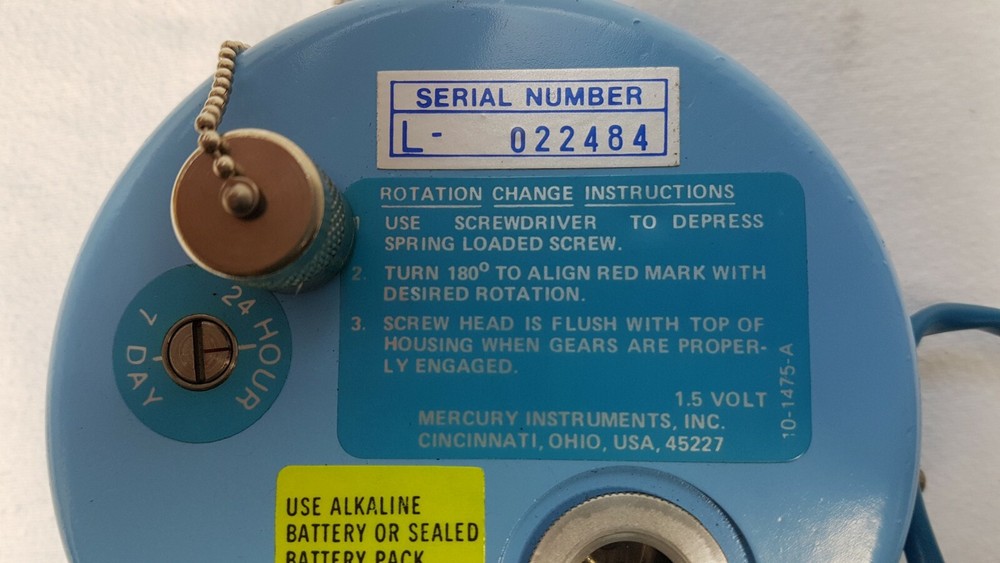 Mercury Instruments Model 99 Class 1 Battery Operated Chart Drive - Unused