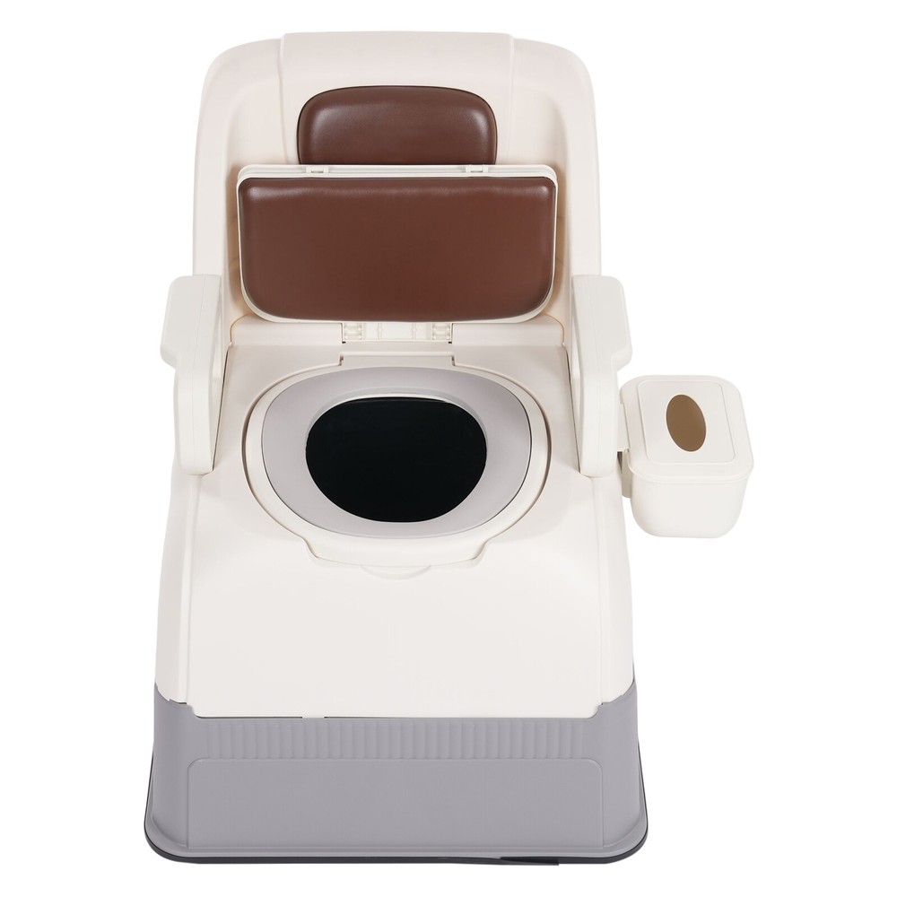 Convenient Portable Bedside Commode Chair For Elderly & Mobility-impaired New