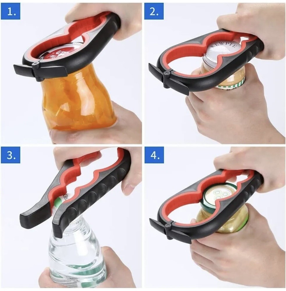 1pcs MultiPurpose Jar Opener Lid Bottle Cap Grip Twister Kitchen Tool