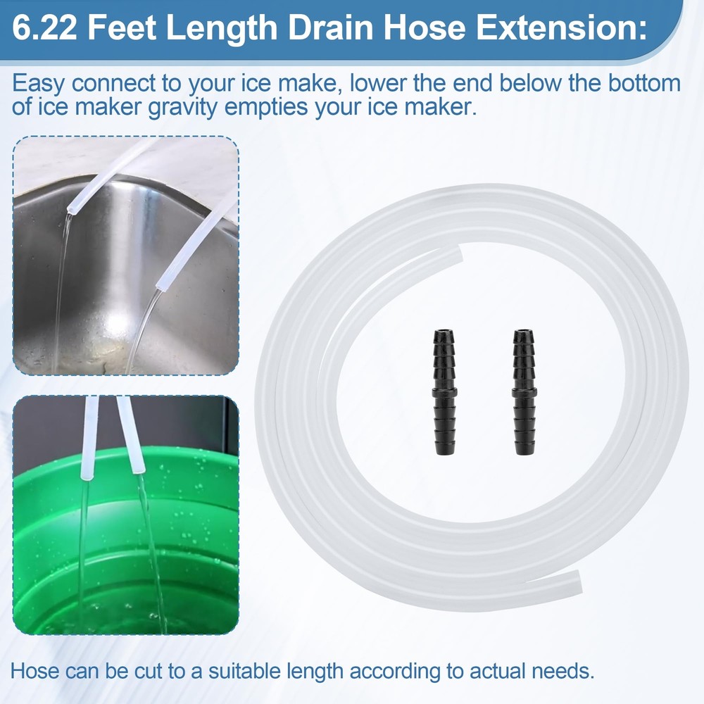 Drain Hose Extension for Nugget & Opal Ice Maker Ice Maker Drain Hose Extensi...