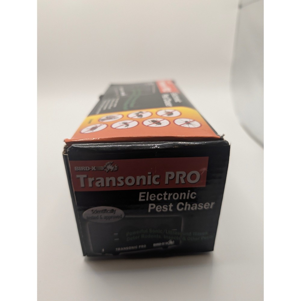 Bird-X Pest Chaser Black Transonic PRO Electronic Ultrasonic Repeller