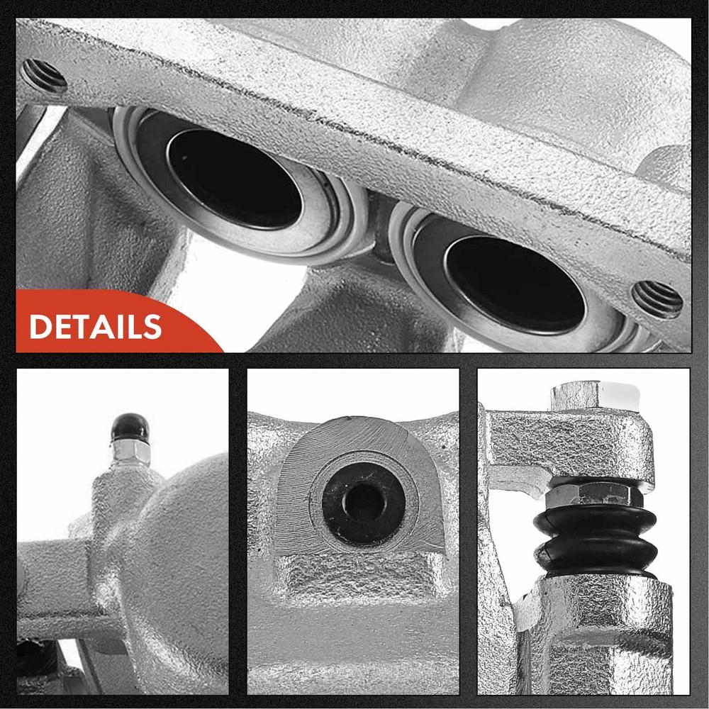 Front Disc Brake Caliper with Bracket & Hose Set for Chevrolet Silverado 1500